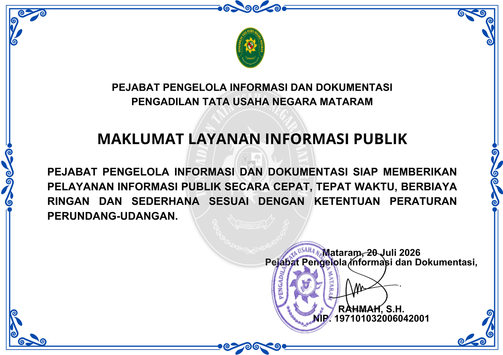 Maklumat Layanan Informasi